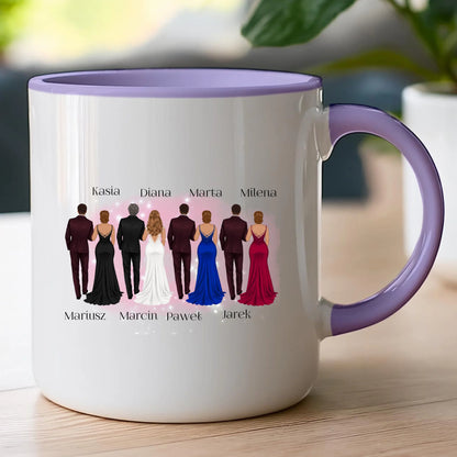 Kubek personalizowany dla przyjaciół - ślub #356