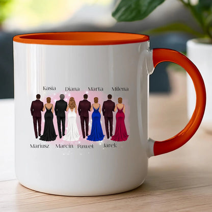 Kubek personalizowany dla przyjaciół - ślub #356