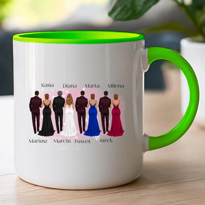 Kubek personalizowany dla przyjaciół - ślub #356