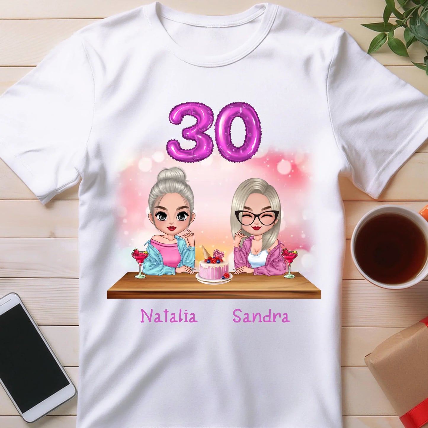 Koszulka personalizowana dla przyjaciółek - urodziny #149