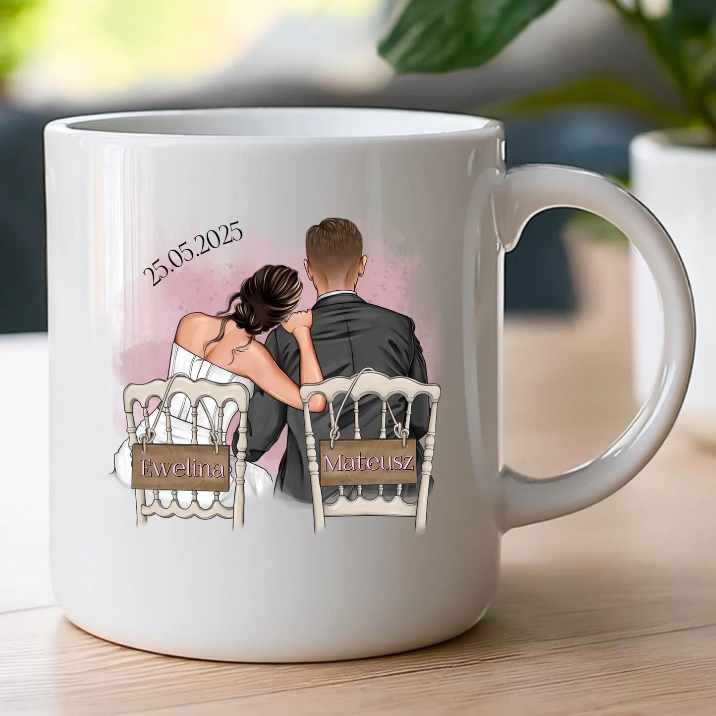 Kubek personalizowany dla młodej pary #370