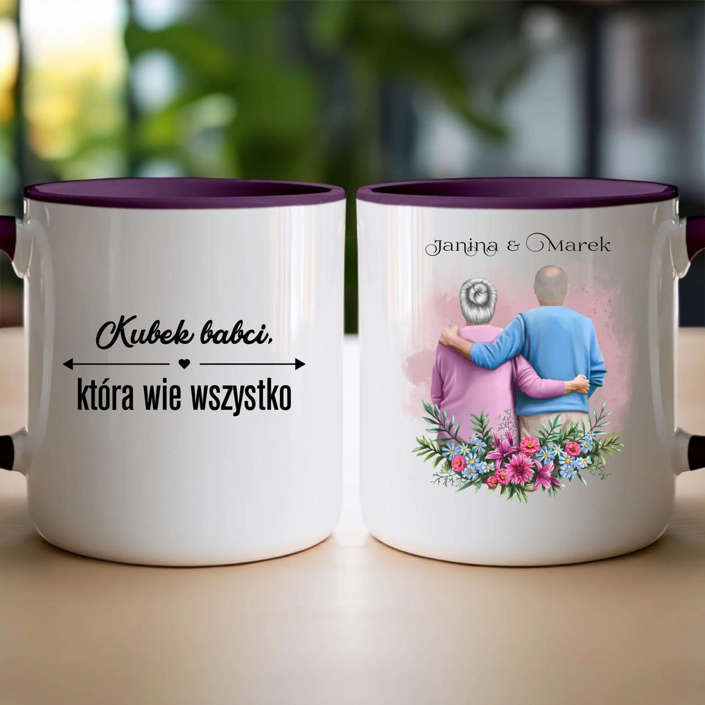 Kubek personalizowany dla babci i dziadka #605