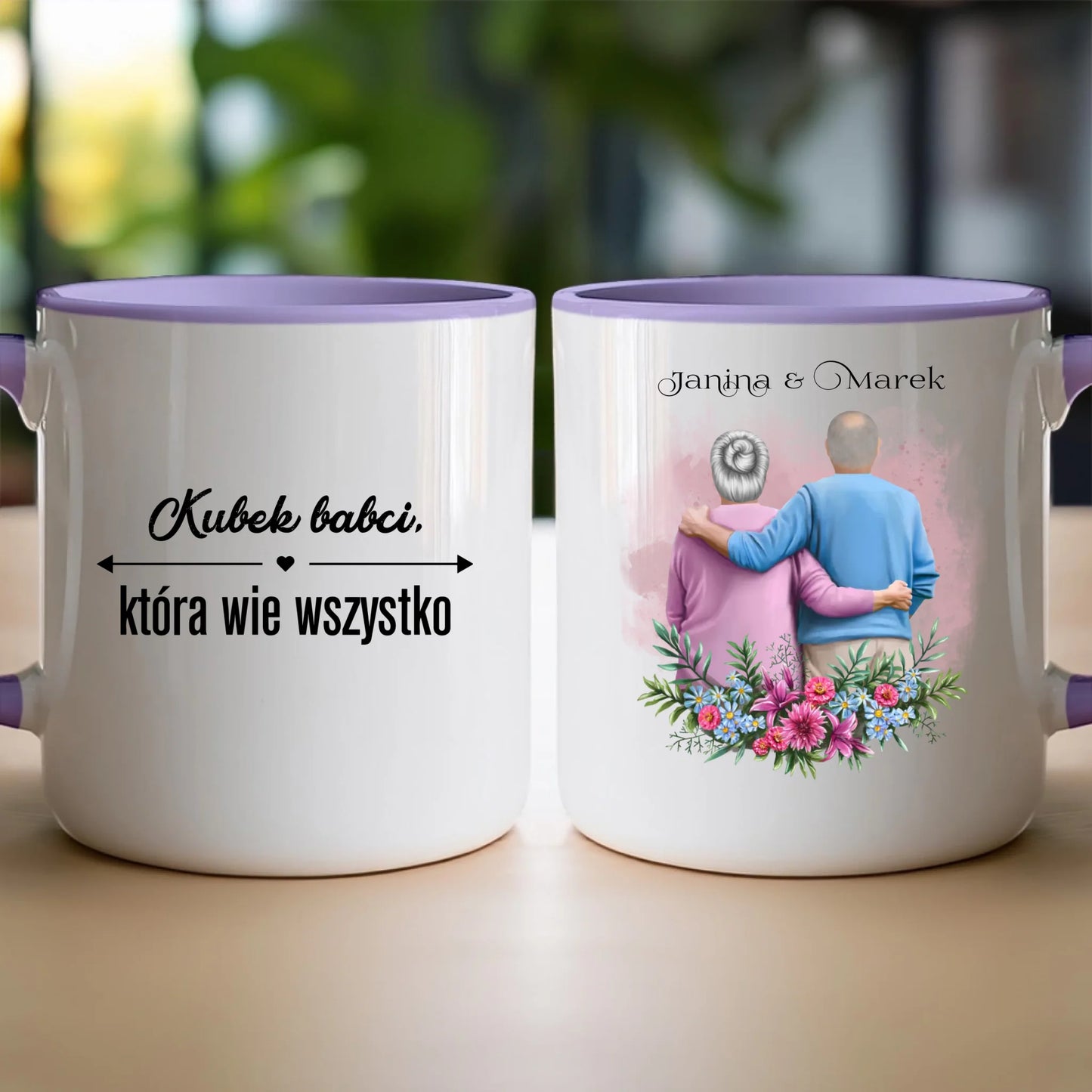 Kubek personalizowany dla babci i dziadka #605