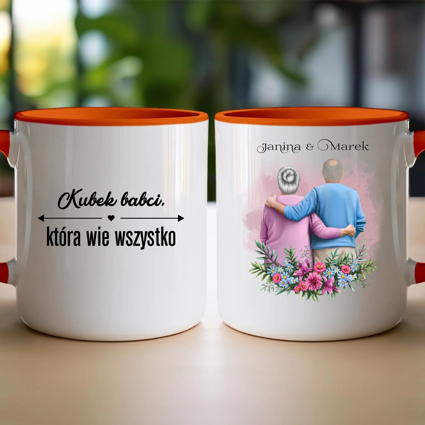 Kubek personalizowany dla babci i dziadka #605