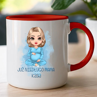 Kubek personalizowany dla kobiety - przyszła mama #520