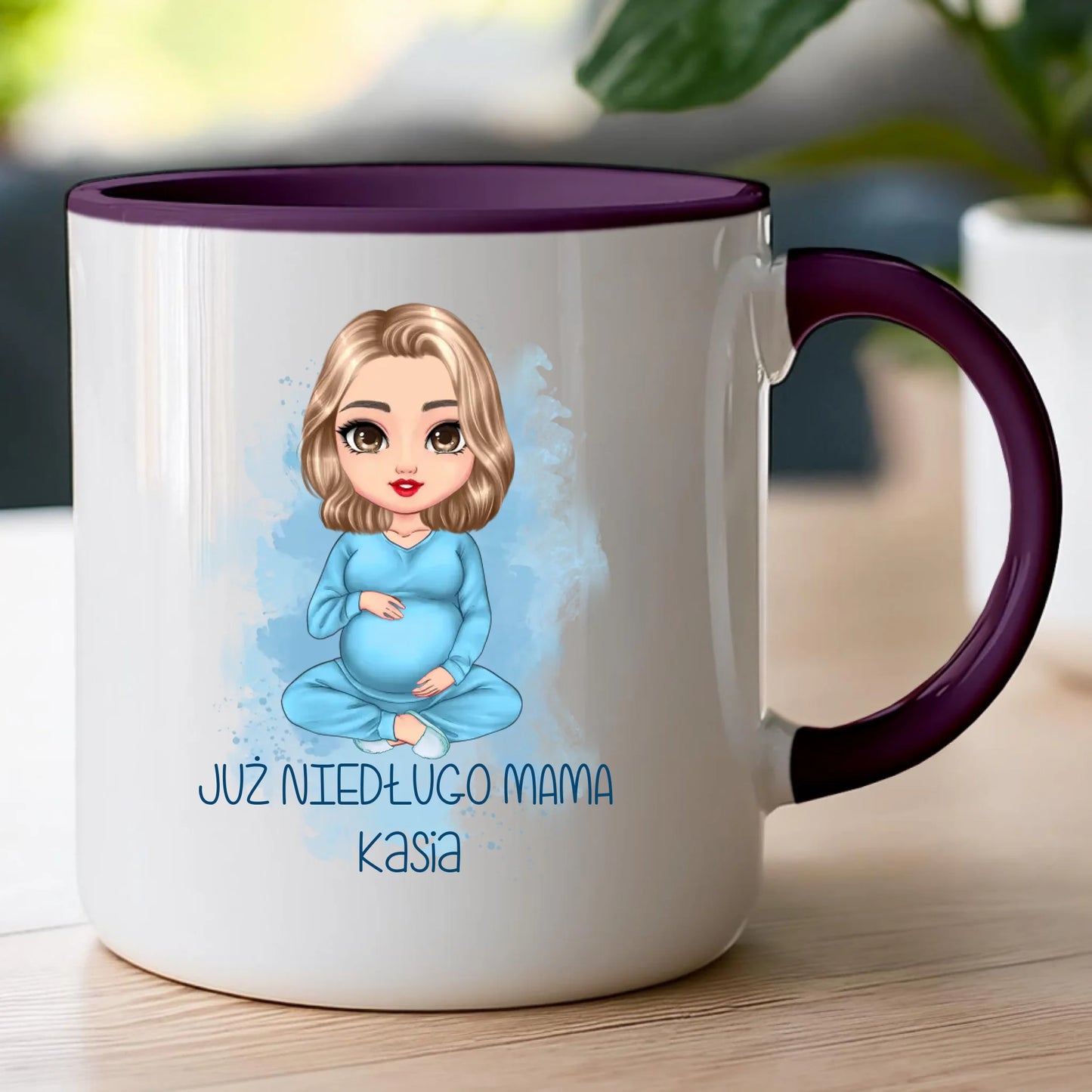 Kubek personalizowany dla kobiety - przyszła mama #520