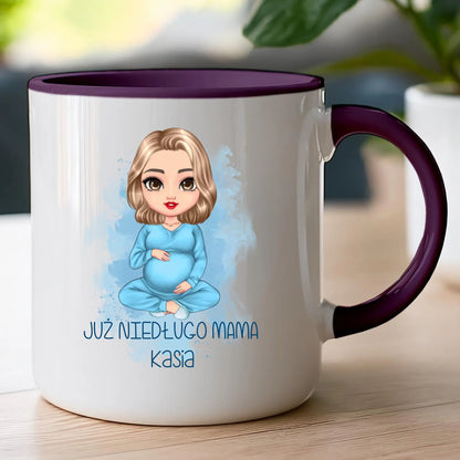Kubek personalizowany dla kobiety - przyszła mama #520