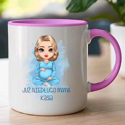Kubek personalizowany dla kobiety - przyszła mama #520