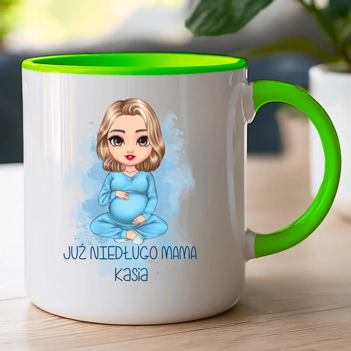 Kubek personalizowany dla kobiety - przyszła mama #520
