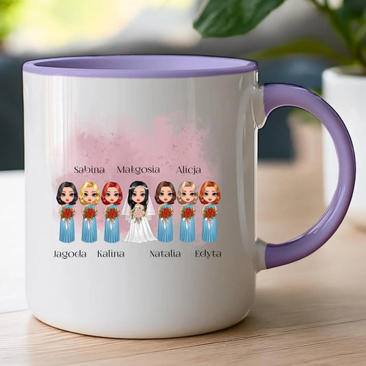 Kubek personalizowany dla przyjaciółek - ślub #138