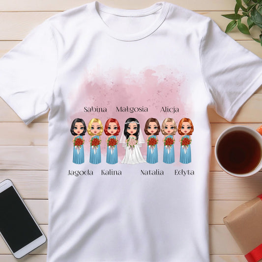 Koszulka personalizowana dla przyjaciółek - ślub #138
