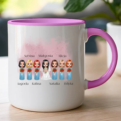 Kubek personalizowany dla przyjaciółek - ślub #138