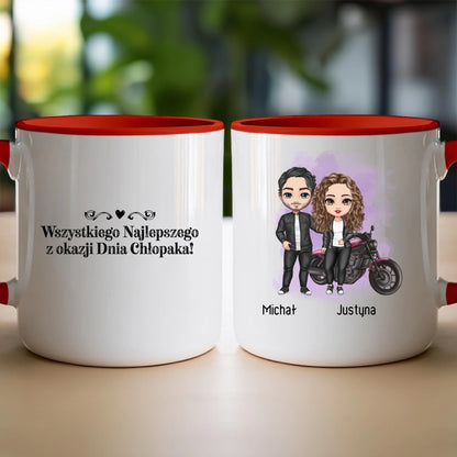 Kubek personalizowany dla par - motocykliści #61