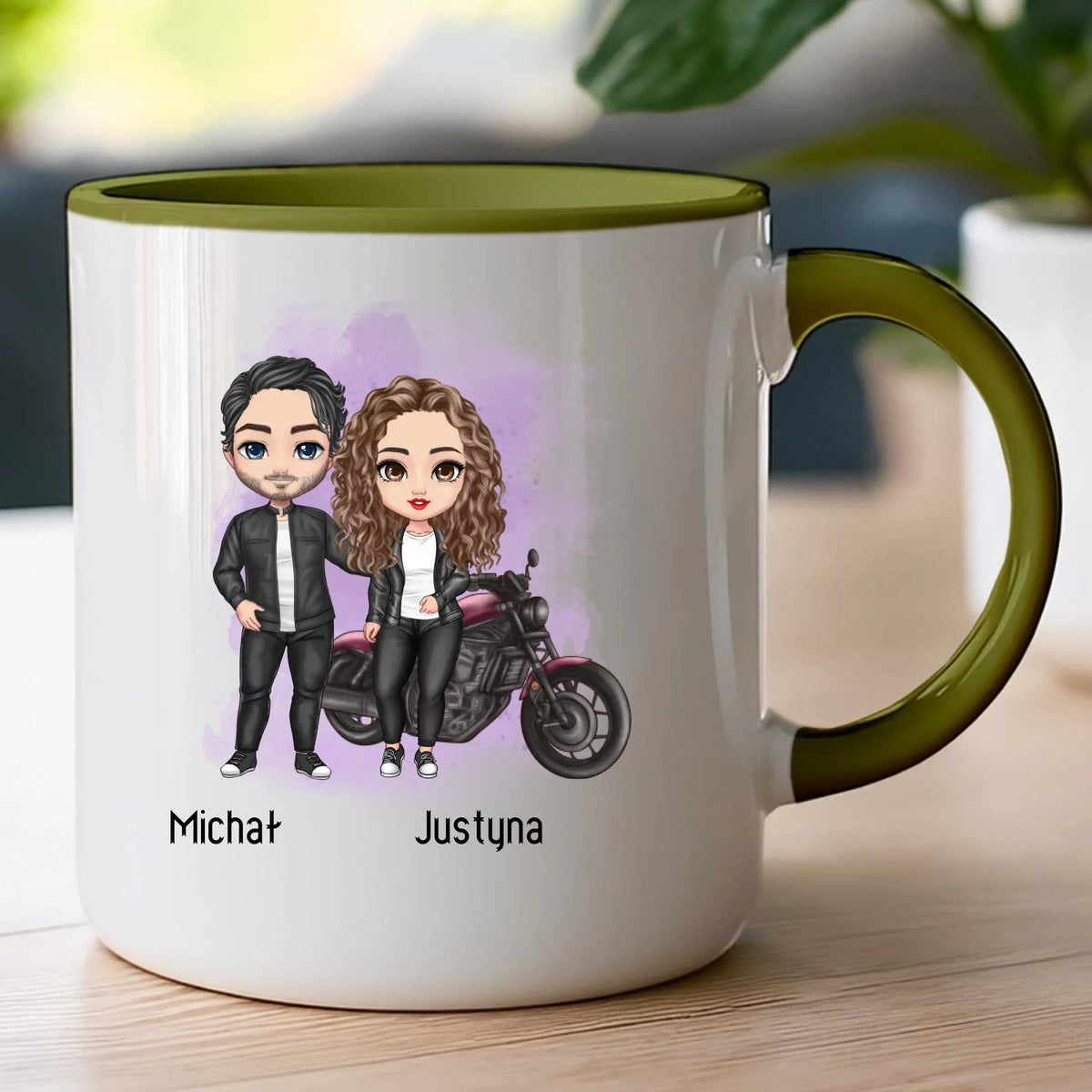 Kubek personalizowany dla par - motocykliści #61