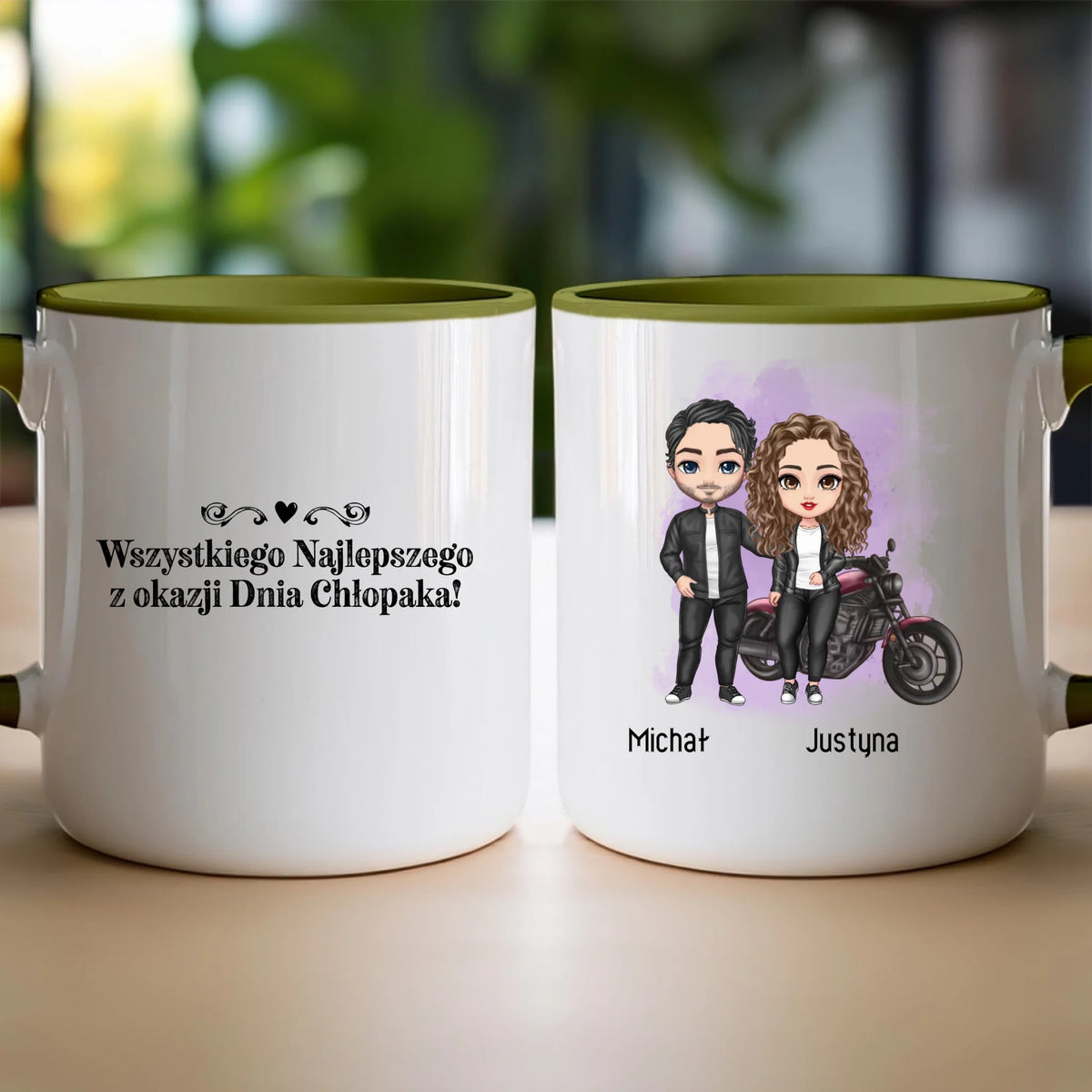 Kubek personalizowany dla par - motocykliści #61