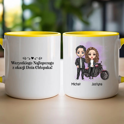 Kubek personalizowany dla par - motocykliści #61