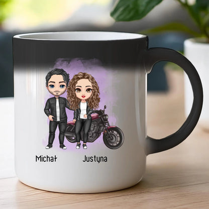 Kubek personalizowany dla par - motocykliści #61