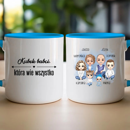 Kubek personalizowany dla babci i dziadka #604