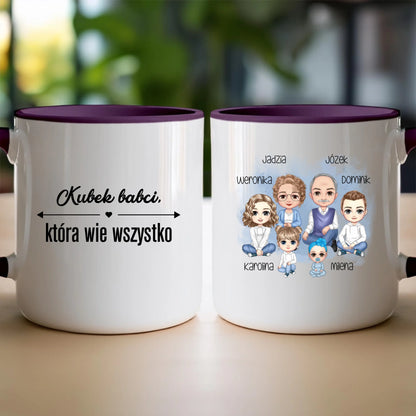 Kubek personalizowany dla babci i dziadka #604
