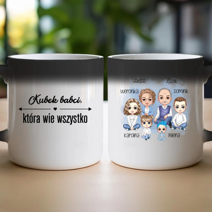 Kubek personalizowany dla babci i dziadka #604