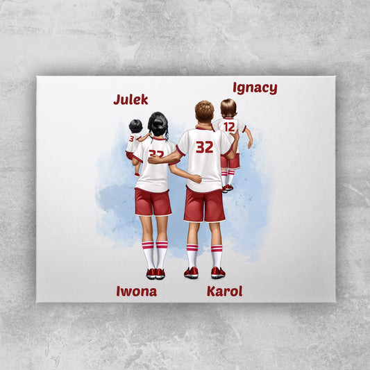 Obraz personalizowany dla rodziny piłkarzy #816