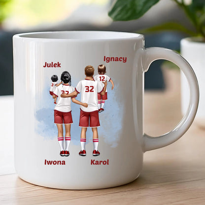 Kubek personalizowany dla rodziny piłkarzy #816
