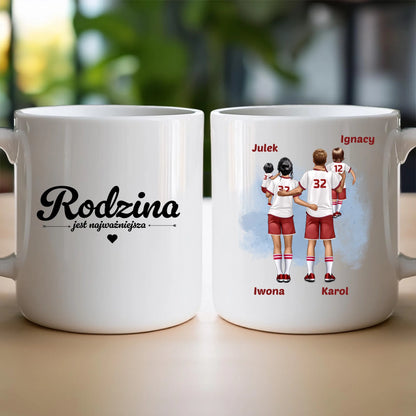 Kubek personalizowany dla rodziny piłkarzy #816