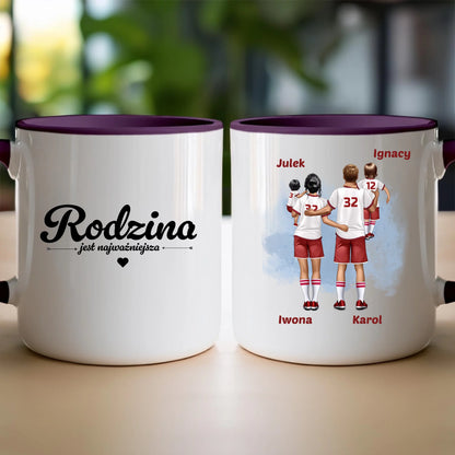 Kubek personalizowany dla rodziny piłkarzy #816