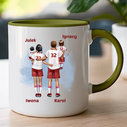 Kubek personalizowany dla rodziny piłkarzy #816
