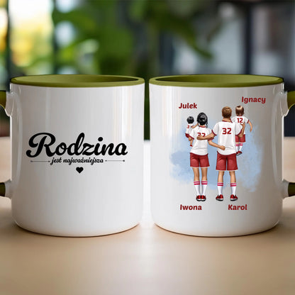 Kubek personalizowany dla rodziny piłkarzy #816