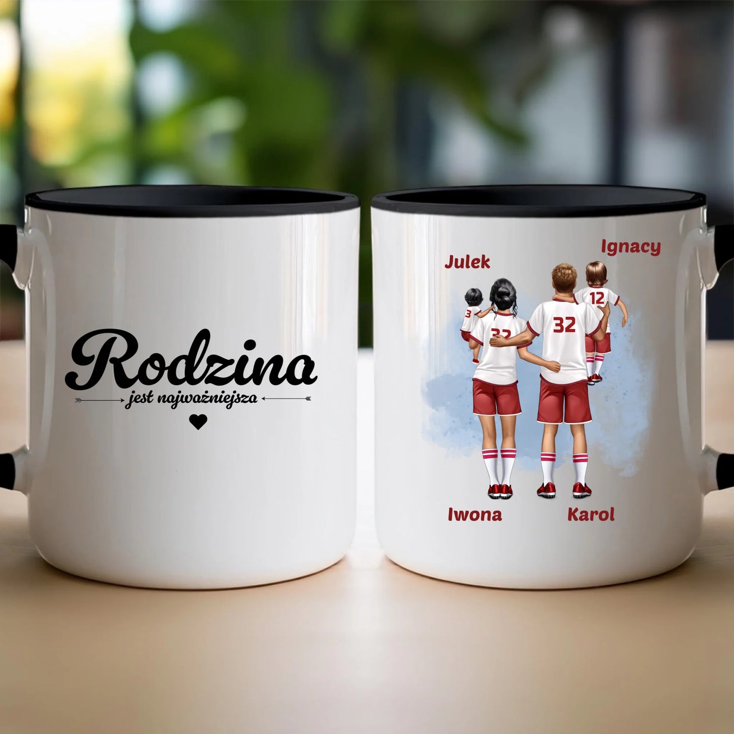 Kubek personalizowany dla rodziny piłkarzy #816