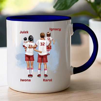 Kubek personalizowany dla rodziny piłkarzy #816