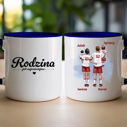 Kubek personalizowany dla rodziny piłkarzy #816
