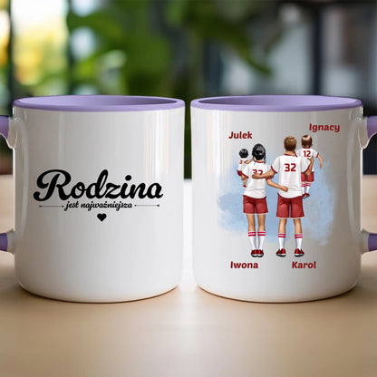 Kubek personalizowany dla rodziny piłkarzy #816