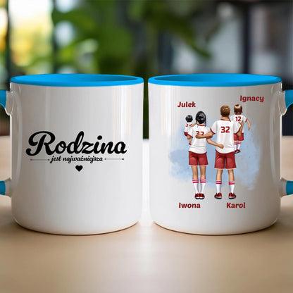 Kubek personalizowany dla rodziny piłkarzy #816