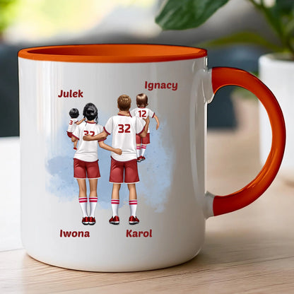 Kubek personalizowany dla rodziny piłkarzy #816
