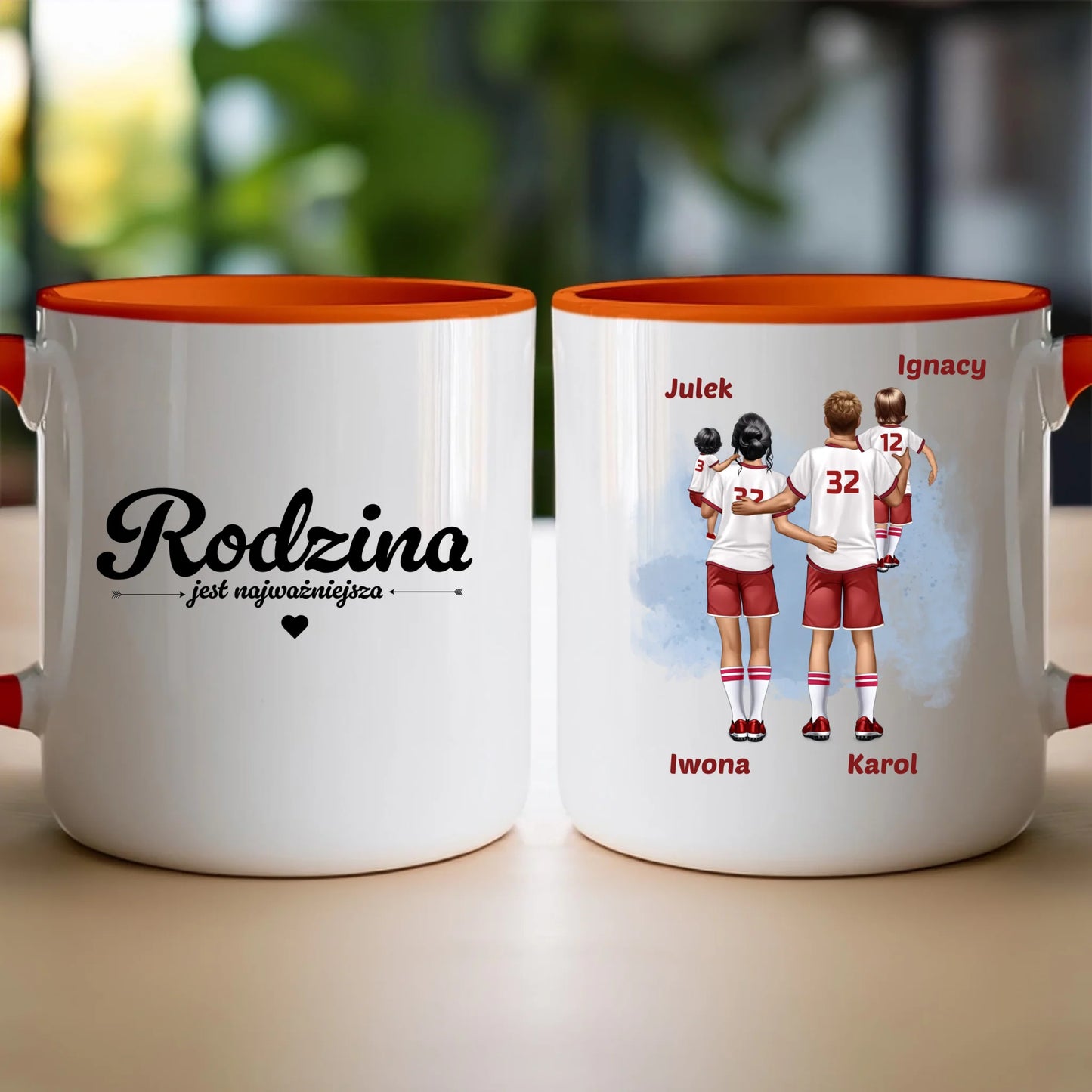 Kubek personalizowany dla rodziny piłkarzy #816