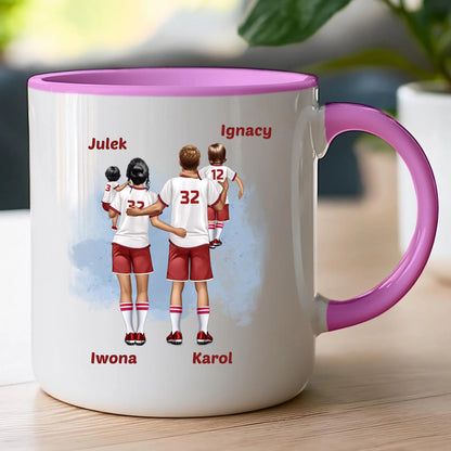 Kubek personalizowany dla rodziny piłkarzy #816