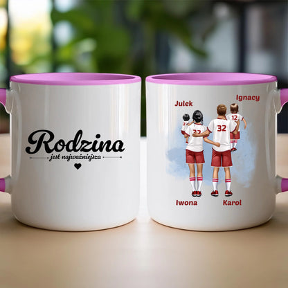 Kubek personalizowany dla rodziny piłkarzy #816