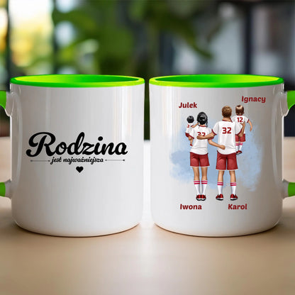 Kubek personalizowany dla rodziny piłkarzy #816