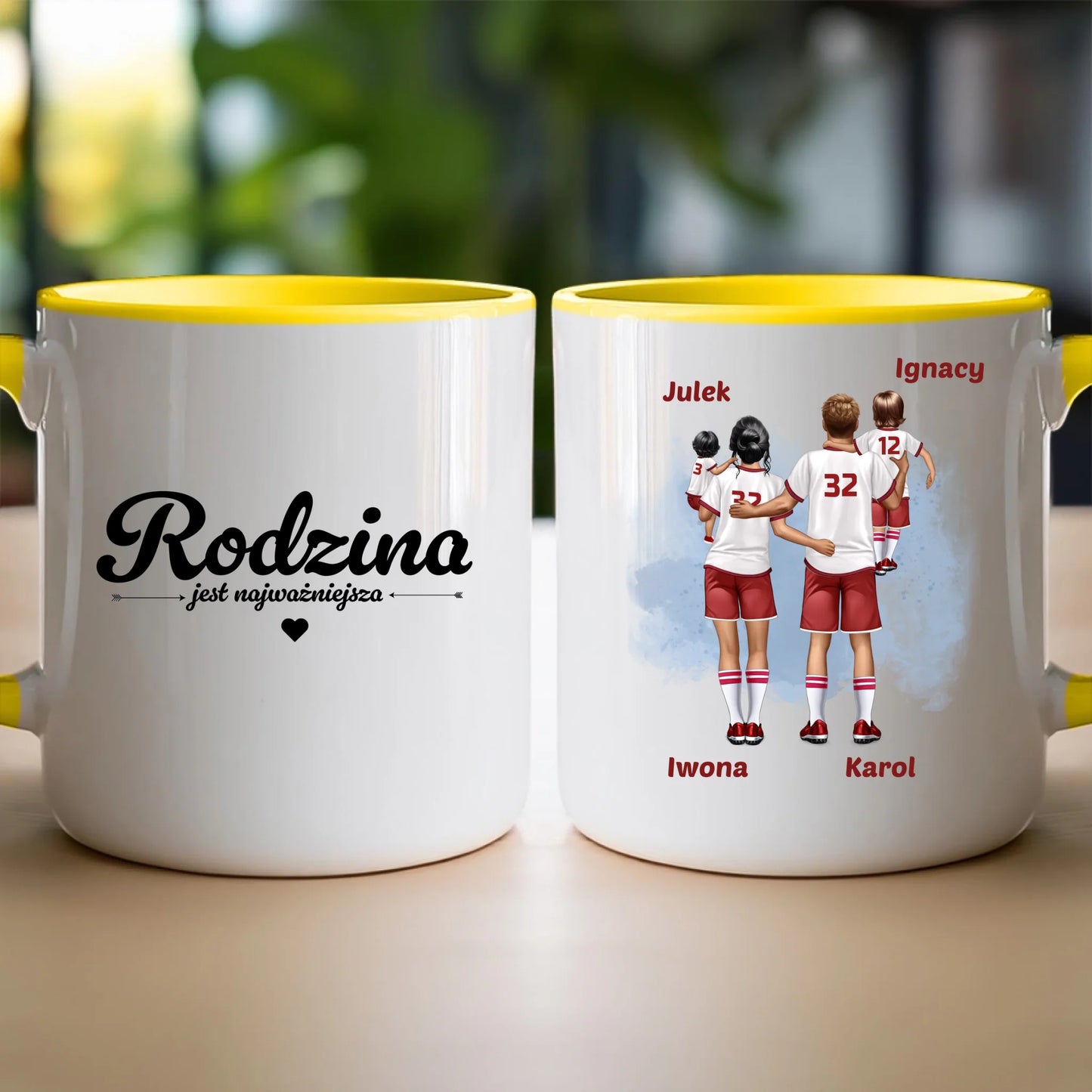 Kubek personalizowany dla rodziny piłkarzy #816