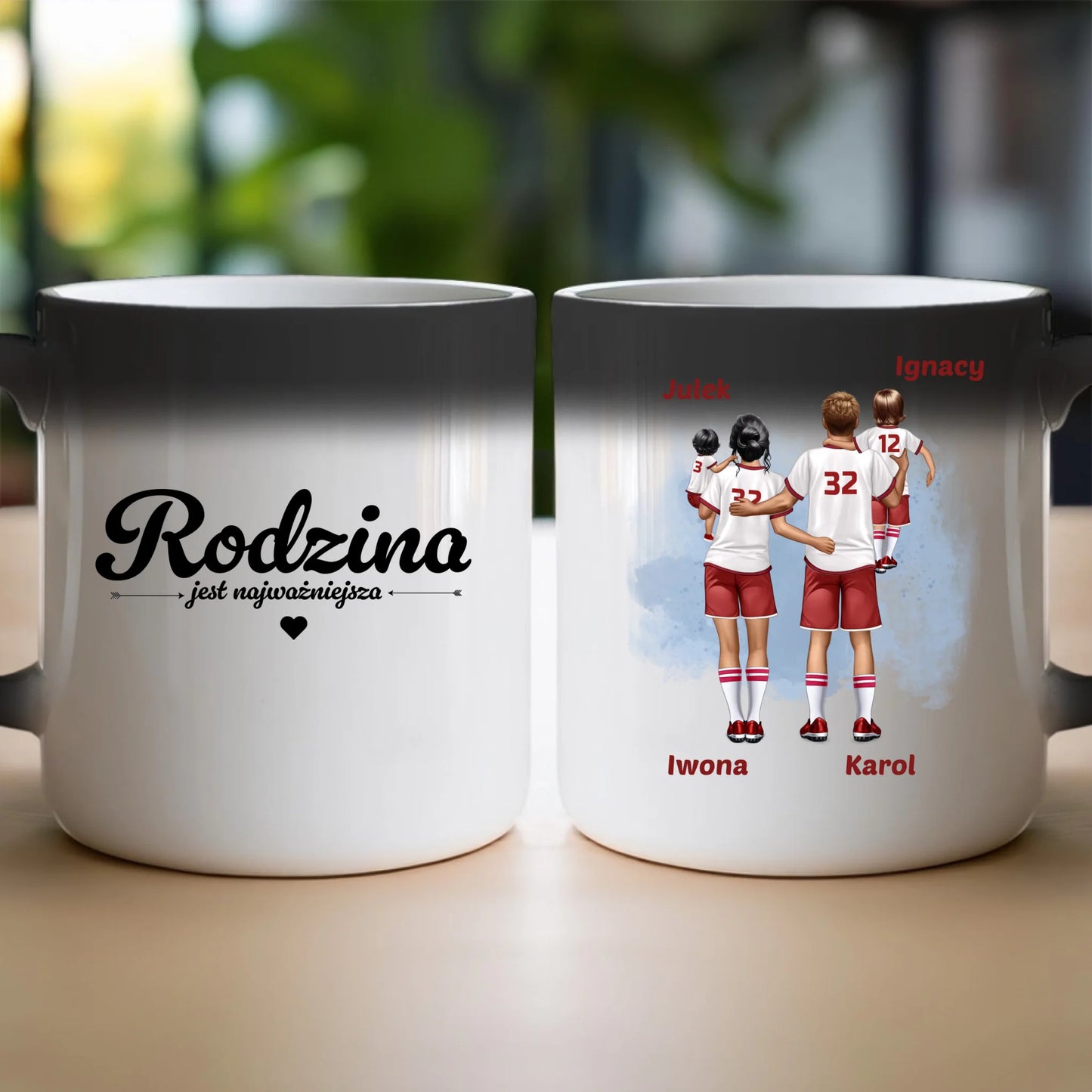Kubek personalizowany dla rodziny piłkarzy #816