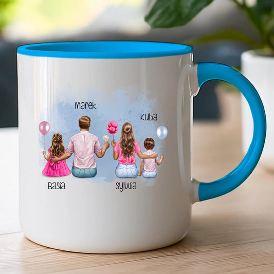 Kubek personalizowana dla rodziny #815