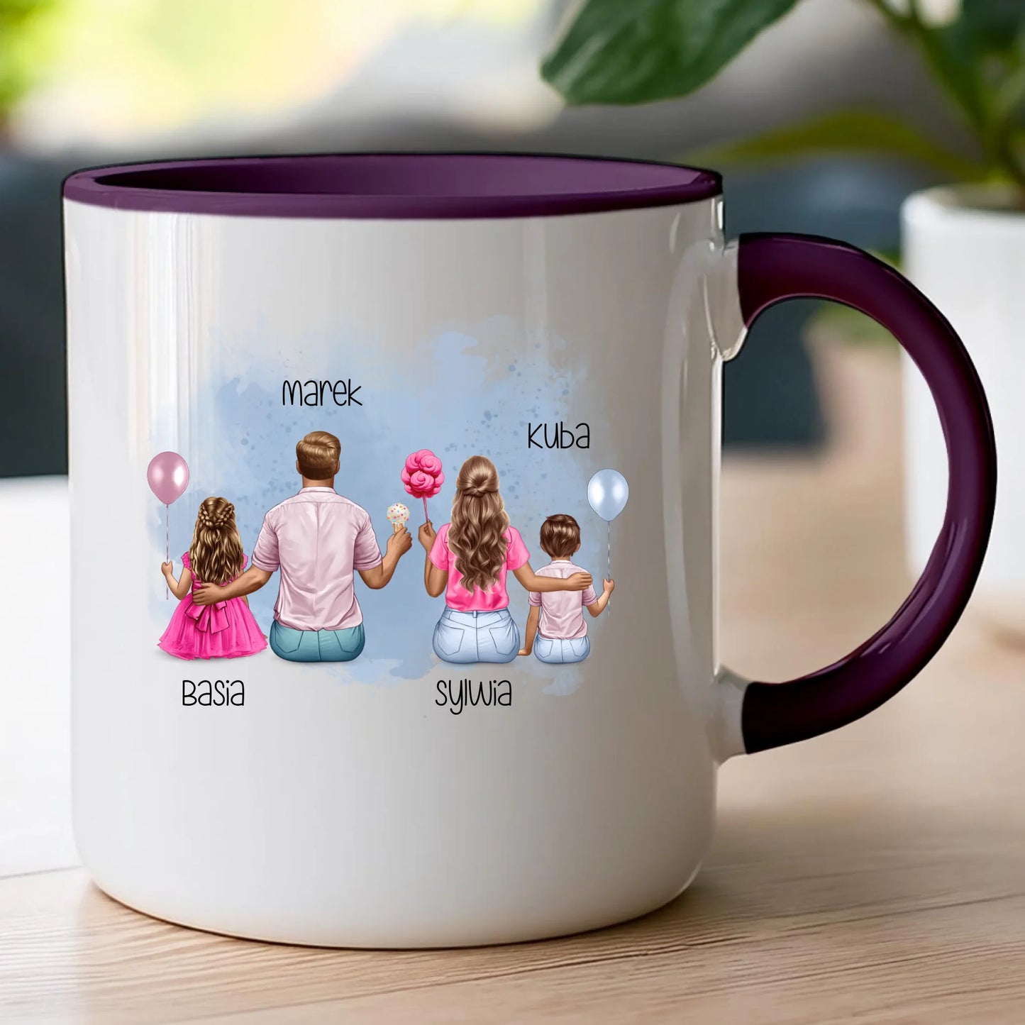 Kubek personalizowana dla rodziny #815