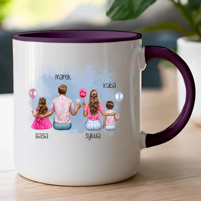 Kubek personalizowana dla rodziny #815