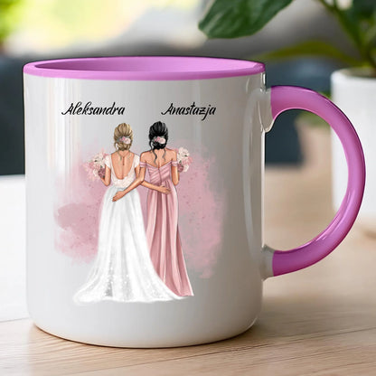 Kubek personalizowany dla przyjaciółek - ślub #141