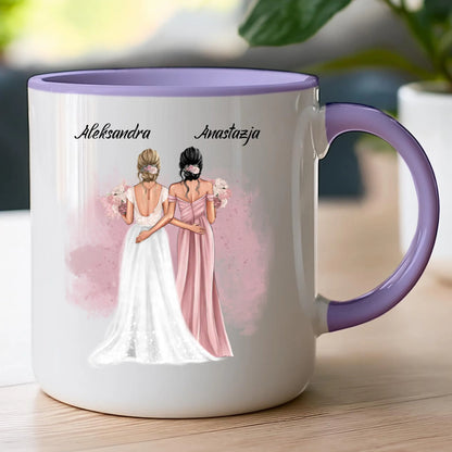Kubek personalizowany dla przyjaciółek - ślub #141