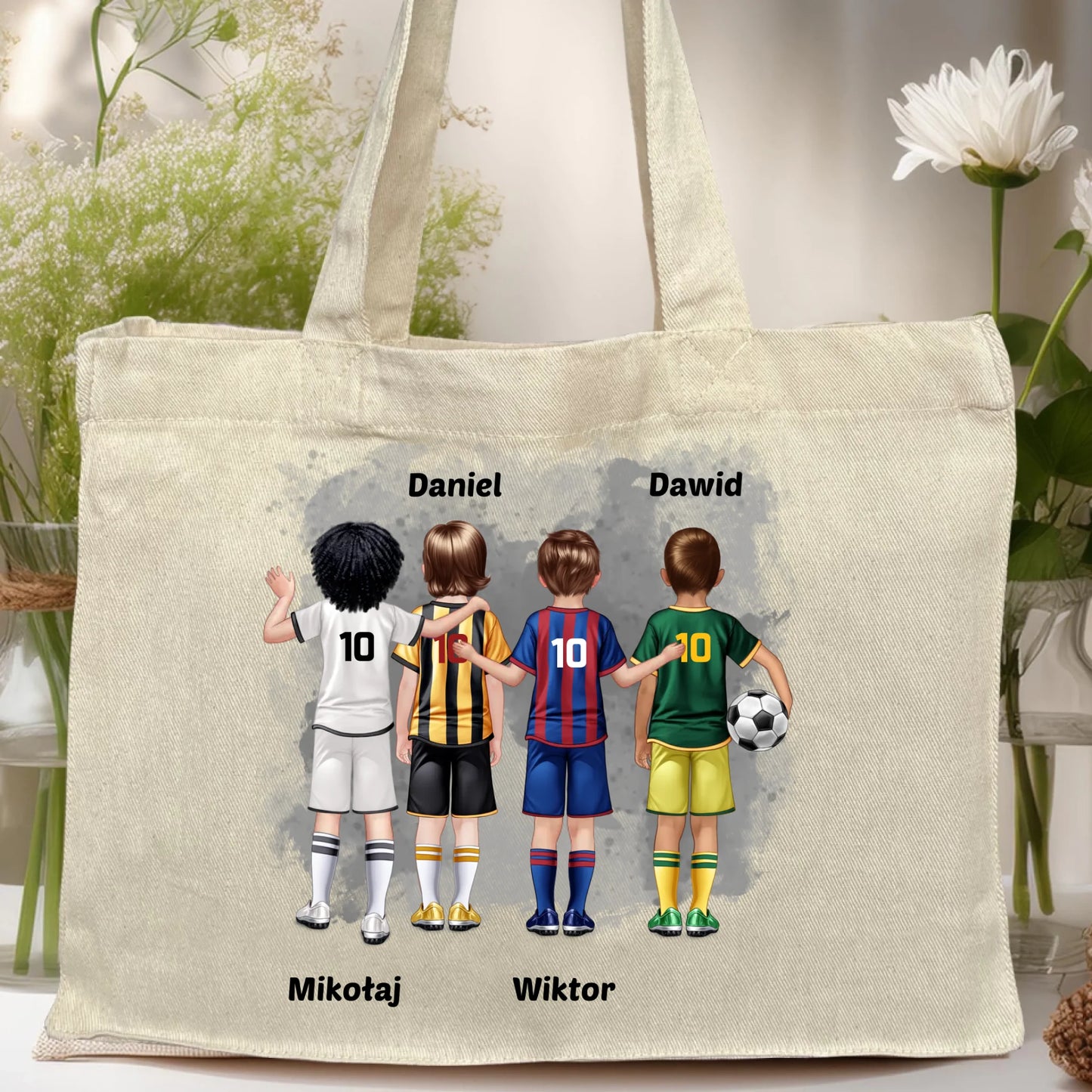Torba personalizowana dla chłopca - piłkarze #98