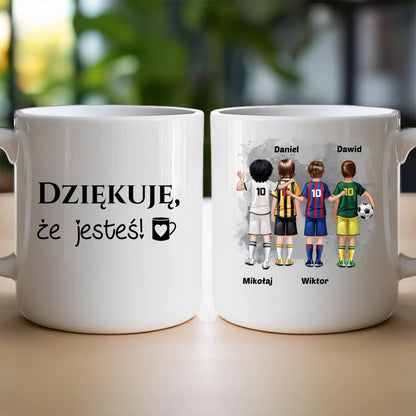 Kubek personalizowana dla chłopca - piłkarze #98