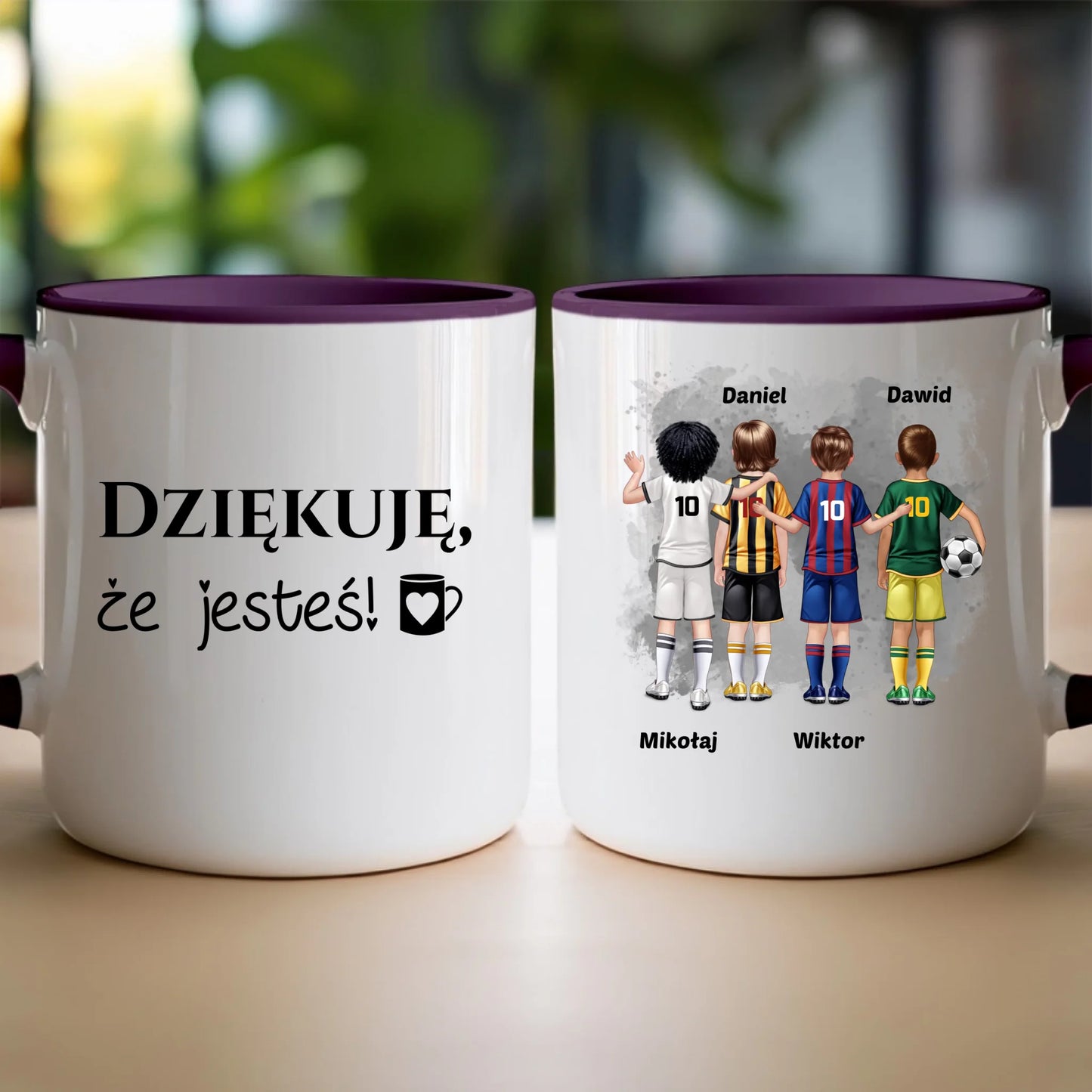 Kubek personalizowana dla chłopca - piłkarze #98